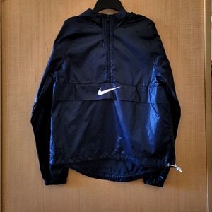 Nike Windbreaker Packable Cape Jacket Navy